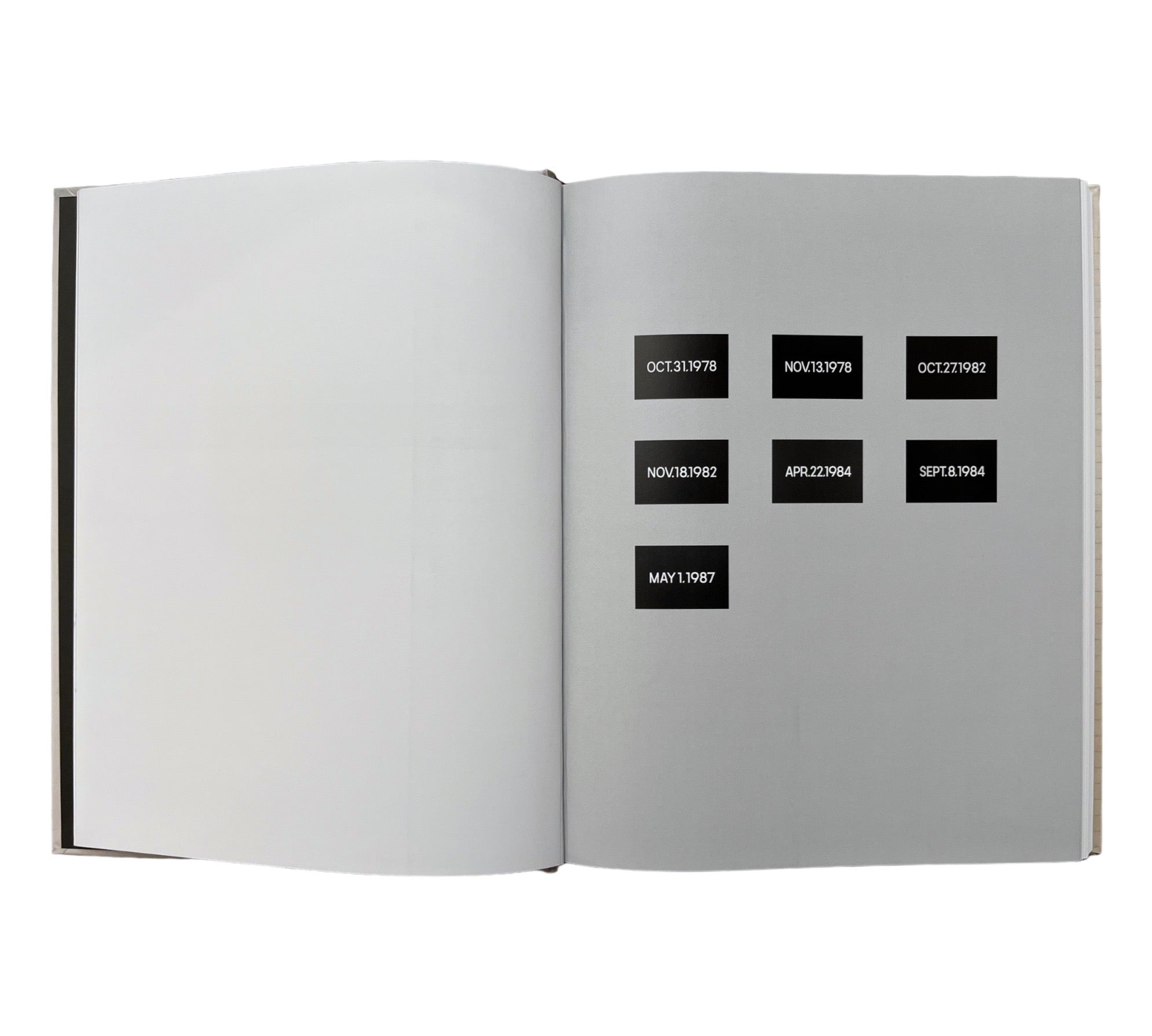 On Kawara: 10 Tableaux and 20,834 Pages