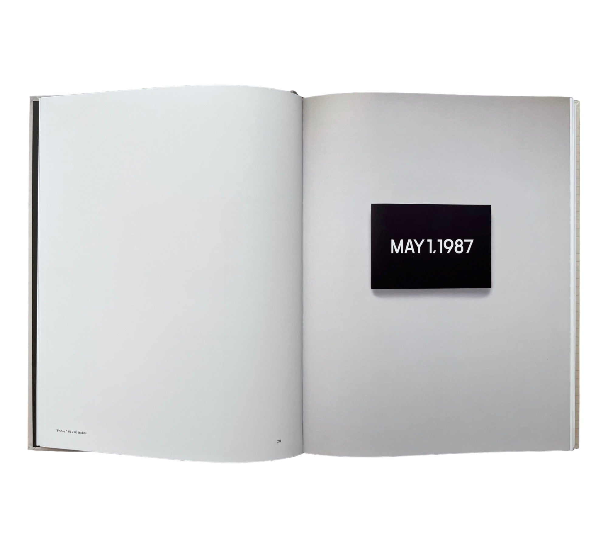 On Kawara: 10 Tableaux and 20,834 Pages