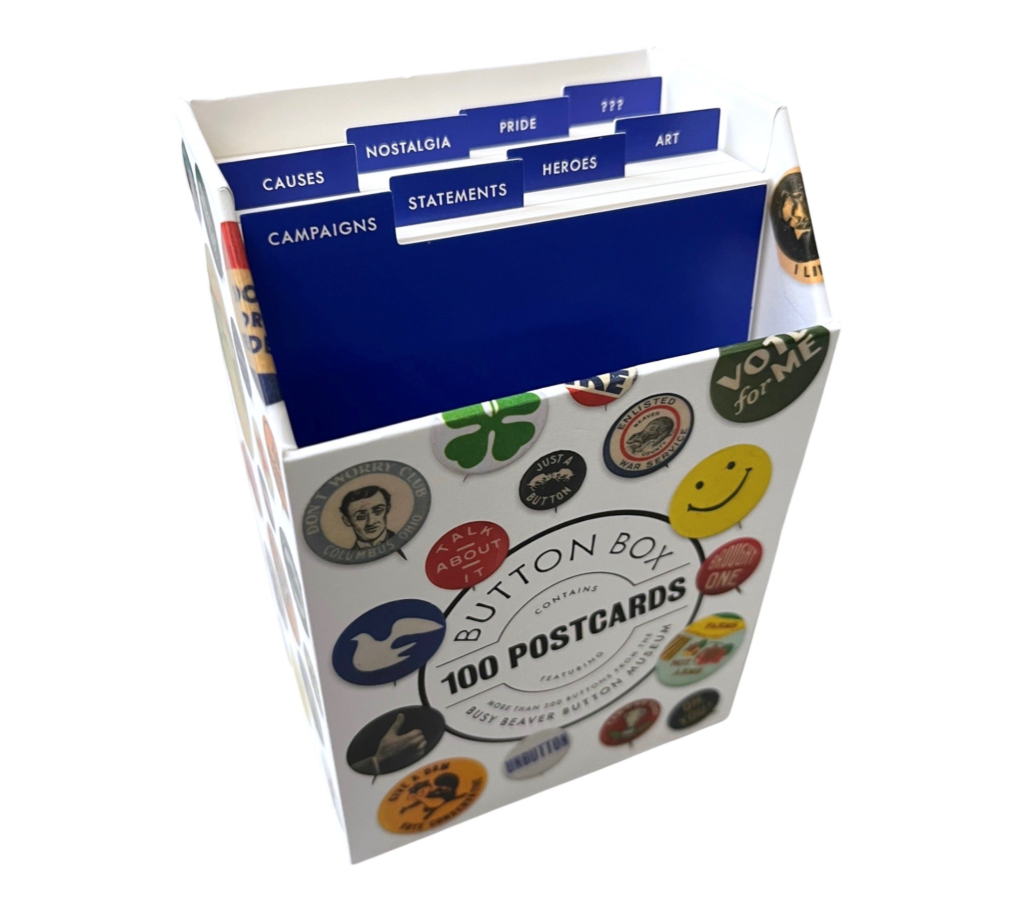 Button Box: 100 Postcards (Pin Badge Museum)